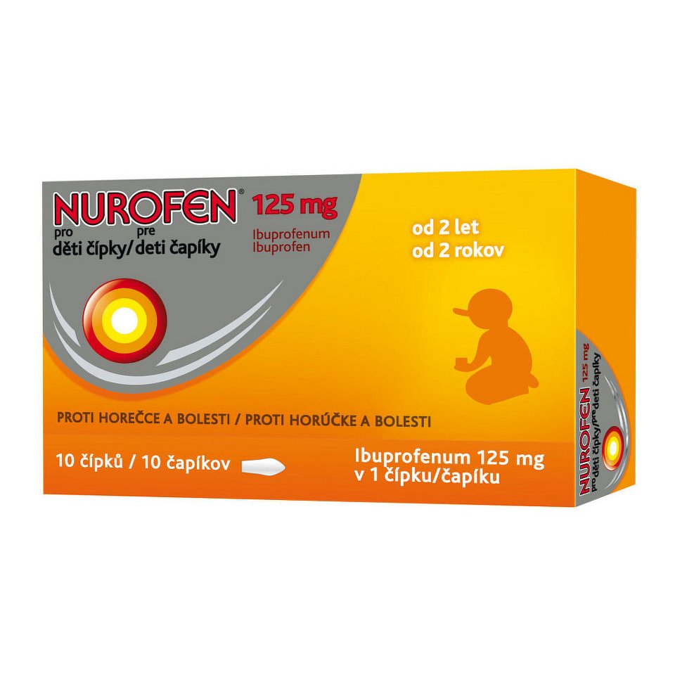 NUROFEN PRO DĚTI 125MG čípek 10