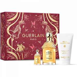 Guerlain Aqua Allegoria  Forte Mandarine Basilic  dárková sada (parfémová voda 75 ml + tělové mléko 75 ml + miniatura 7,5 ml) dámská
