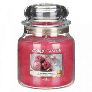 Yankee Candle Roseberry Sorbet vonná svíčka Classic střední 411 g