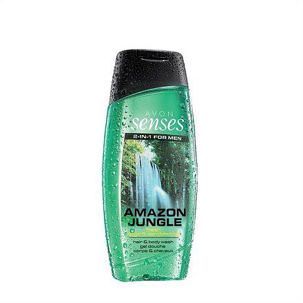 Avon Sprchový gel pro muže na vlasy a tělo Amazon Jungle Senses 250 ml