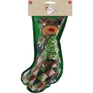 Hračka pro psy Dog Fantasy Winter Tale punčocha set 4 ks 37 cm
