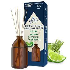 Vonné tyčinky s vůní bergamotu a citronové trávy Aromatherapy Reed Calm Mind 80 ml