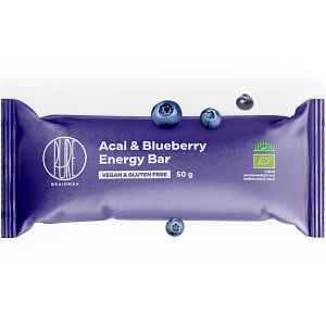 BrainMax® Organic Energy Bar, Acai & Blueberry, 50 g