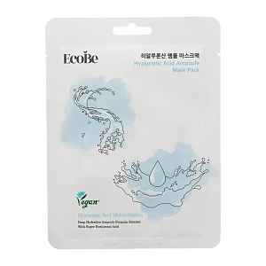 Ecobe Hydratační pleťová maska Hyaluronic Acid Ampoule 25 ml