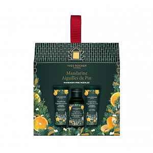 Yves Rocher Dárková sada mandarinka & jehličí 3 ks