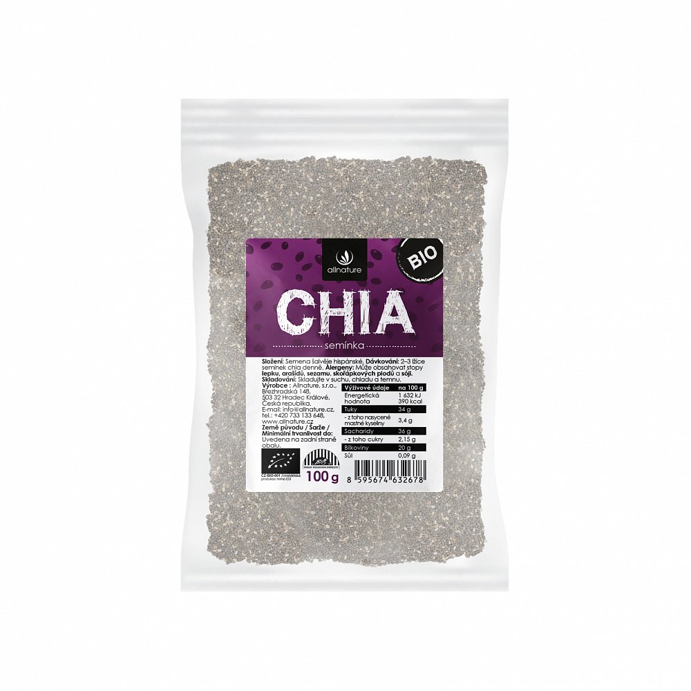 ALLNATURE Chia semínka 100 g BIO