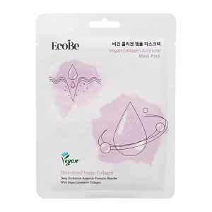 Ecobe Hydratační pleťová maska Vegan Collagen Ampoule 25 ml