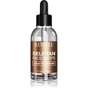 Revuele Paradise Bronze Self Tan Face Drops samoopalovací kapky na obličej odstín Light To Medium 30 ml