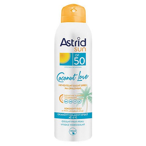 Neviditelný suchý sprej na opalování OF 50 Coconut Love 150 ml