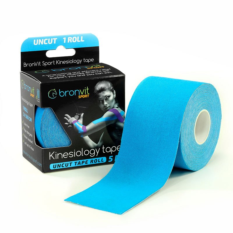 BronVit Sport Kinesio Tape classic 5 cm x 5 m tejpovací páska modrá