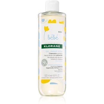 Klorane Bébé Calendula jemný mycí gel pro děti od narození 500 ml