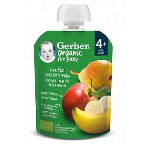 Gerber Organic for Baby Kapsička Hruška/jablko/banán BIO 90 g