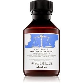 Davines Naturaltech Rebalancing hloubkově čisticí šampon pro mastnou pokožku hlavy  100 ml