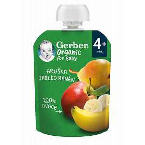 Gerber Organic for Baby Kapsička Hruška/jablko/banán BIO 90 g