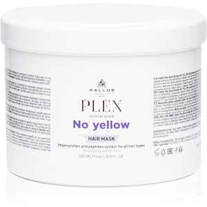 Kallos Plex No Yellow maska na vlasy neutralizující žluté tóny 500 ml