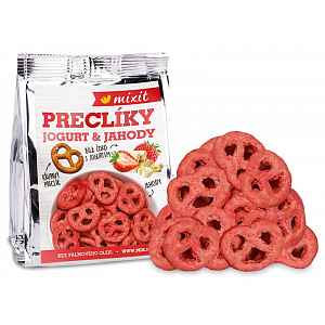 Mixit Preclíky do kapsy Jogurtová čokoláda s jahodami 70 g