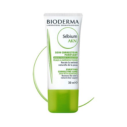 BIODERMA Sébium AKN Fluid – krém proti akné na obličeji 30ml