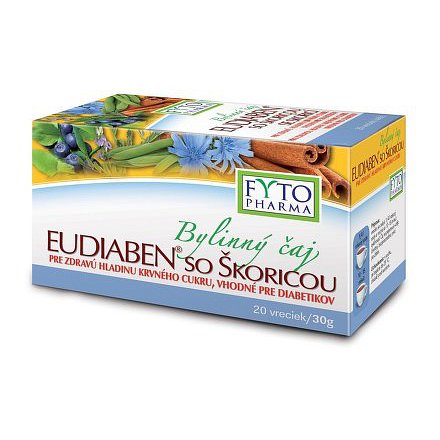 Bylinný čaj se skořicí EUDIABEN 20x1,5g Fytopharma