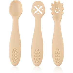 Petite&Mars Take&Match 6m+ lžička pro děti Desert Sand 3 ks