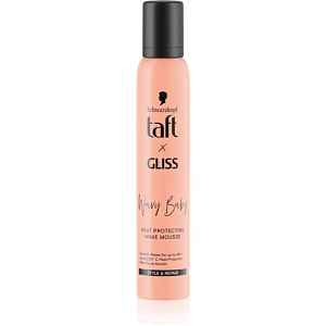 Schwarzkopf Taft x Gliss termoochranná pěna pro objem a tvar účesu pro vlnité a kudrnaté vlasy 200 ml