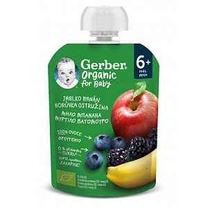 Gerber Organic for Baby Kapsička Jablko/banán/borůvky/ostružiny 90 g