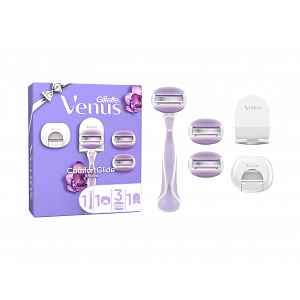 Gillette Venus Xmass sada holicí strojek + 3 hlavice s krytem a držákem