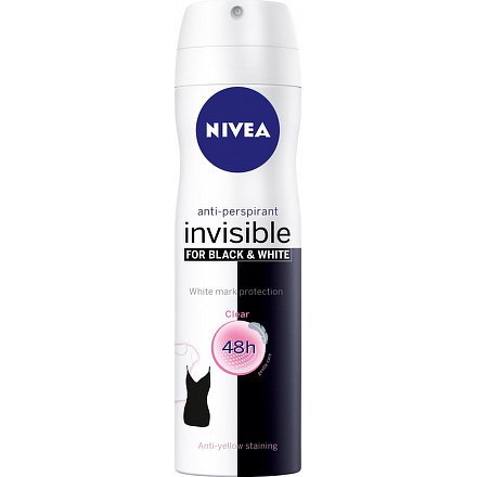 NIVEA Deo sprej AP B&W Clear 150ml