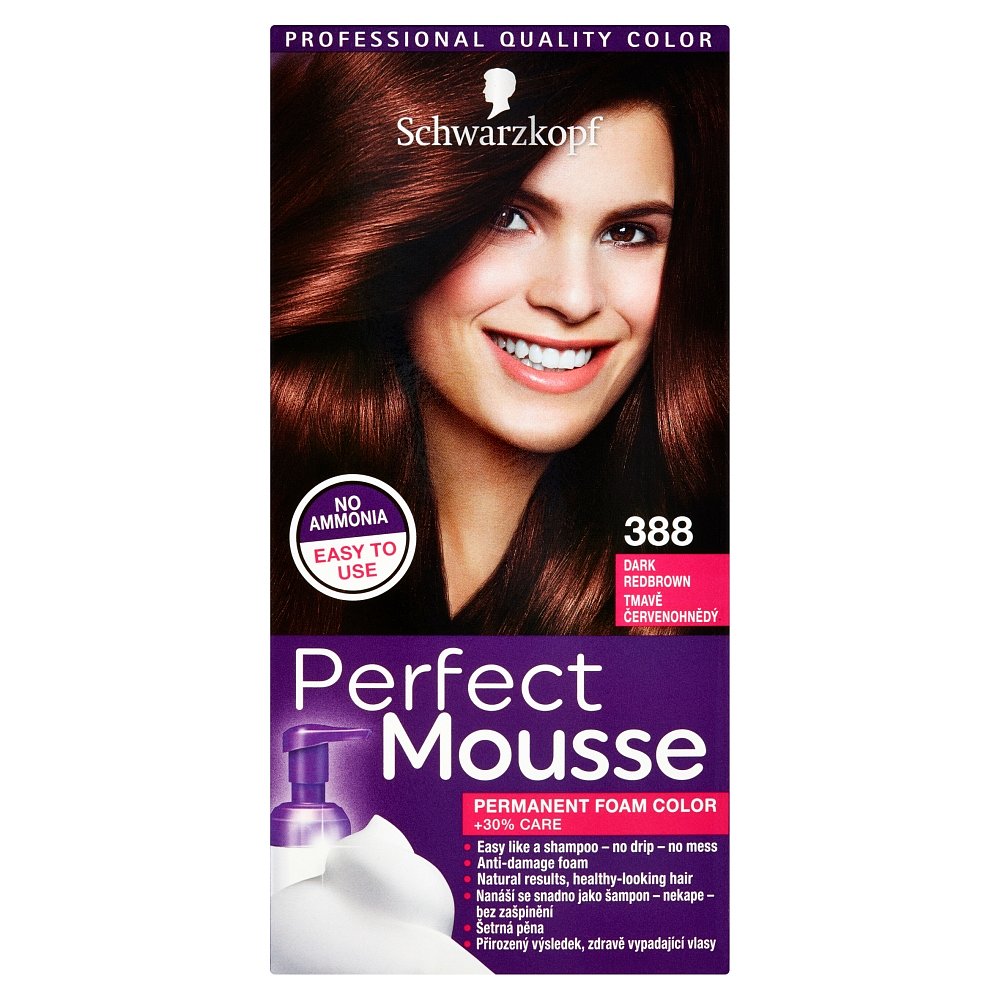 SCHWARZKOPF Perfect Mousse 388 tmavě červenohnědý