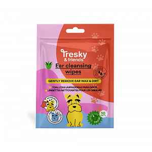 Tresky & friends Čisticí ubrousky na uši pro domácí mazlíčky 10 ks