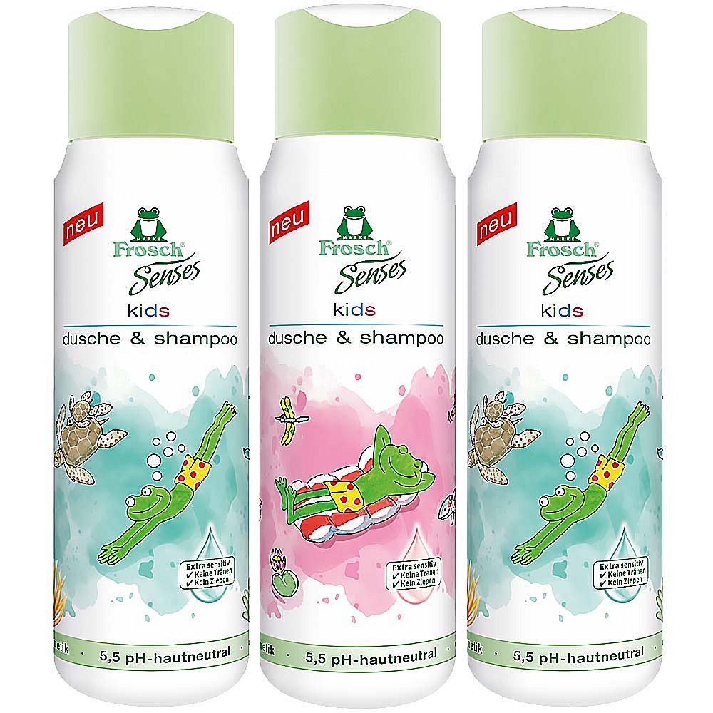 FROSCH EKO Senses Sprchový gel a šampon pro děti 300 ml