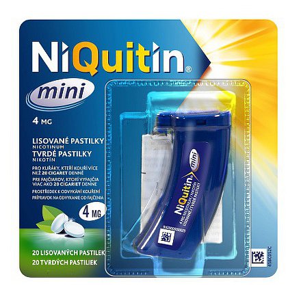 NiQuitin mini 4 mg pastilky 20 ks