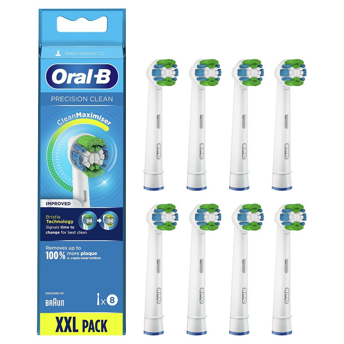 Oral-B EB 20-8 Precision clean náhradní hlavice s technologií CleanMaximiser 8 ks