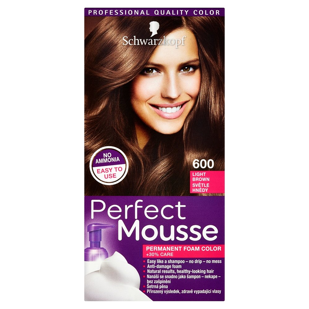 Schwarzkopf Perfect Mousse 600 světle hnědý