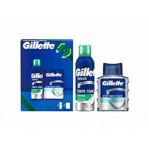 Gillette Xmass sada pěna na holení a voda po holení 200 ml + 100 ml