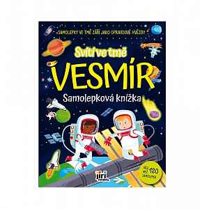 JIRI MODELS Samolepková knížka Svítí ve tmě Vesmír 1 ks