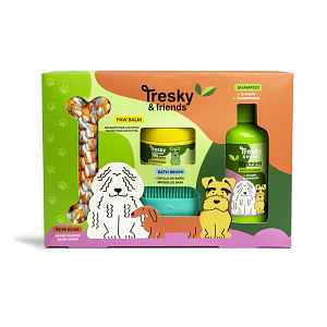 Tresky & friends Dárková wellness sada pro domácí mazlíčky 4 ks