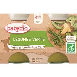 BABYBIO zelená zelenina 2x130g