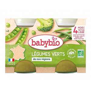 BABYBIO zelená zelenina 2x130g