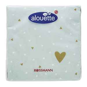 alouette Ubrousky 25x25 cm Srdíčka 20 ks