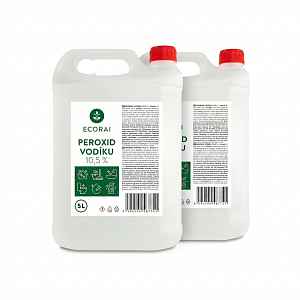 Ecorai Peroxid vodíku 10,5 % na úklid EXTRA ÚČINNÝ 2 x 5 l (10 l) výhodné balení