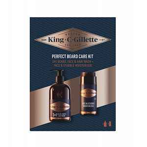 Gillette Xmass sada King C. šampon 3v1 + hydratační krém 350 ml 100 ml