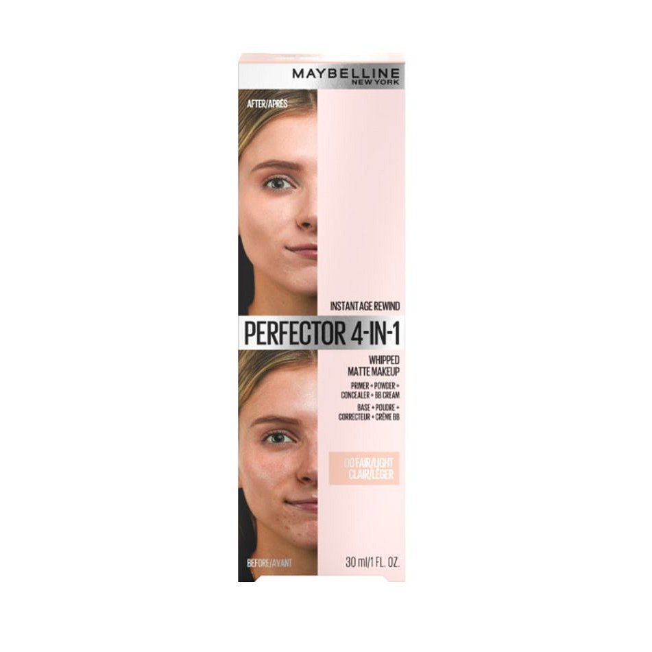 Maybelline Instant Age Rewind Perfector 4v1 odstín 00 Fair matující make-up 18 g