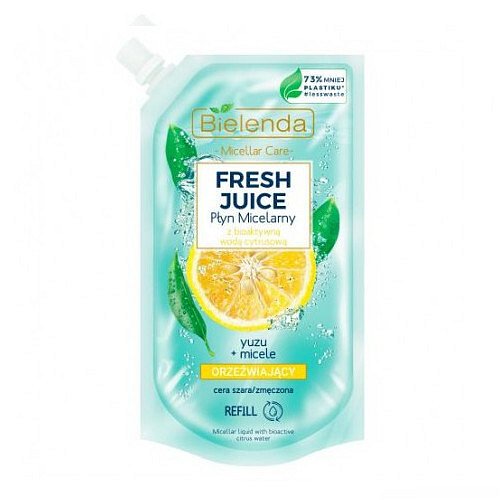 Micelární voda citrusová Fresh Juice - náhradní náplň (Liquid Micellar) 500 ml