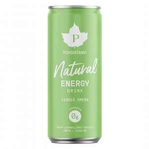Puhdistamo Natural Energy Drink 330ml - zelené jablko
