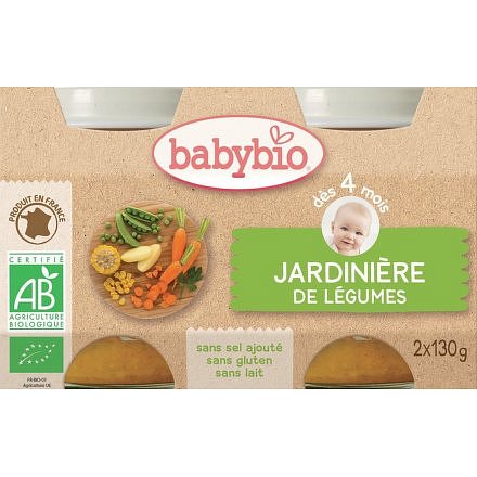 BABYBIO zeleninová směs 2x130g