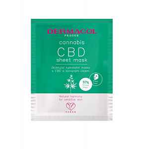 Dermacol Cannabis textilní maska s CBD 1 ks