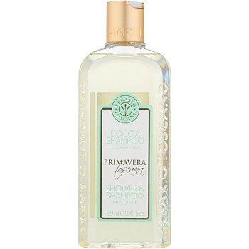 Erbario Toscano Primavera Toscana extra jemný sprchový gel a šampon 2 v 1  250 ml