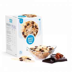 KetoDiet Proteinové čokoládové müsli s ořechy (7 porcí)