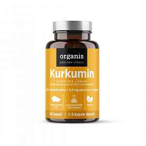 Organis Kurkumin + piperin 60 kapslí