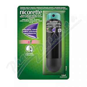 Nicorette® Spray s příchutí lesního ovoce 1mg/dávka, orální sprej, roztok 13.2ml/150dávek